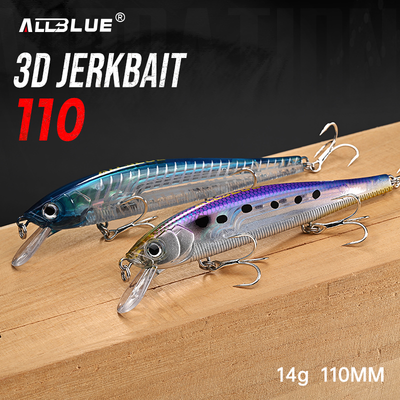 Fishing Lure Swimbait - ALLBLUE Leurre de pêche Jerkbait Wobbler