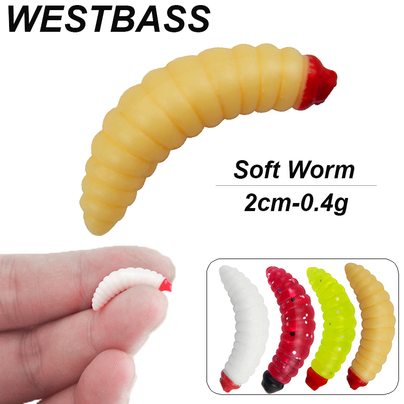 Fishing Lure Swimbait - WESTBASS 20/50 pièces larve souple Swimbait