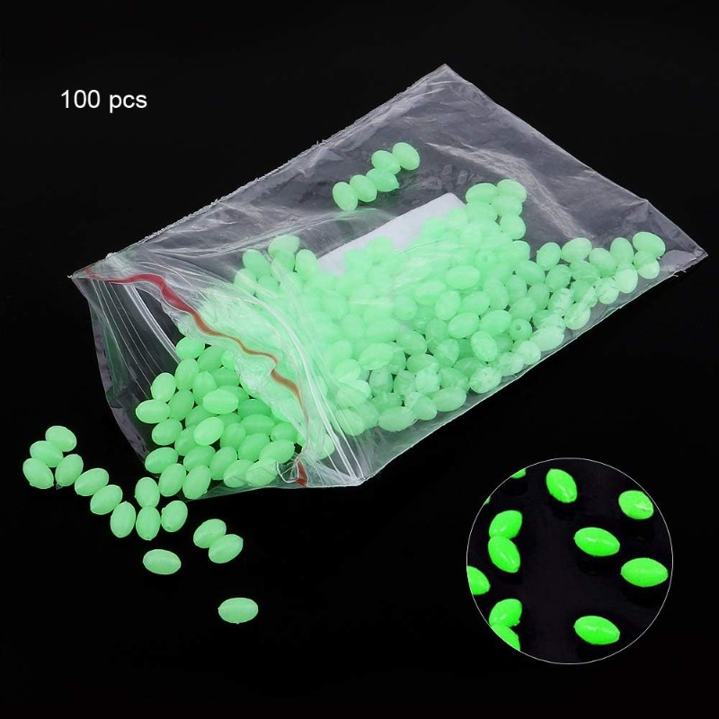 100 pcs/lot ovale nuit lumineu - Fishing Lure Accessories avis et prix
