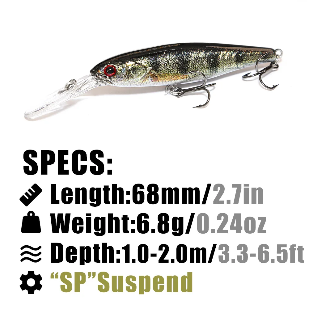 B & U-Leurre de pêche ÉlMinnow - Fishing Lure Jerkbait avis et prix