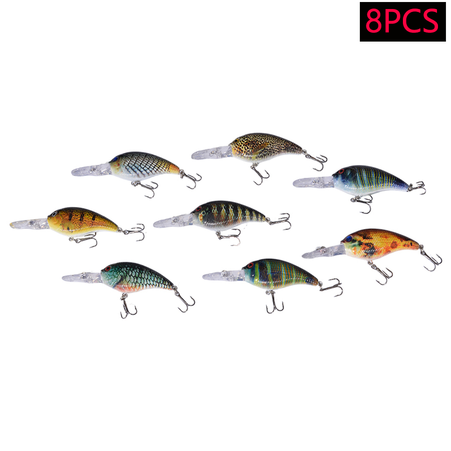 Lot de 8 leurres de pêche arti - Fishing Lure Swimbait avis et prix