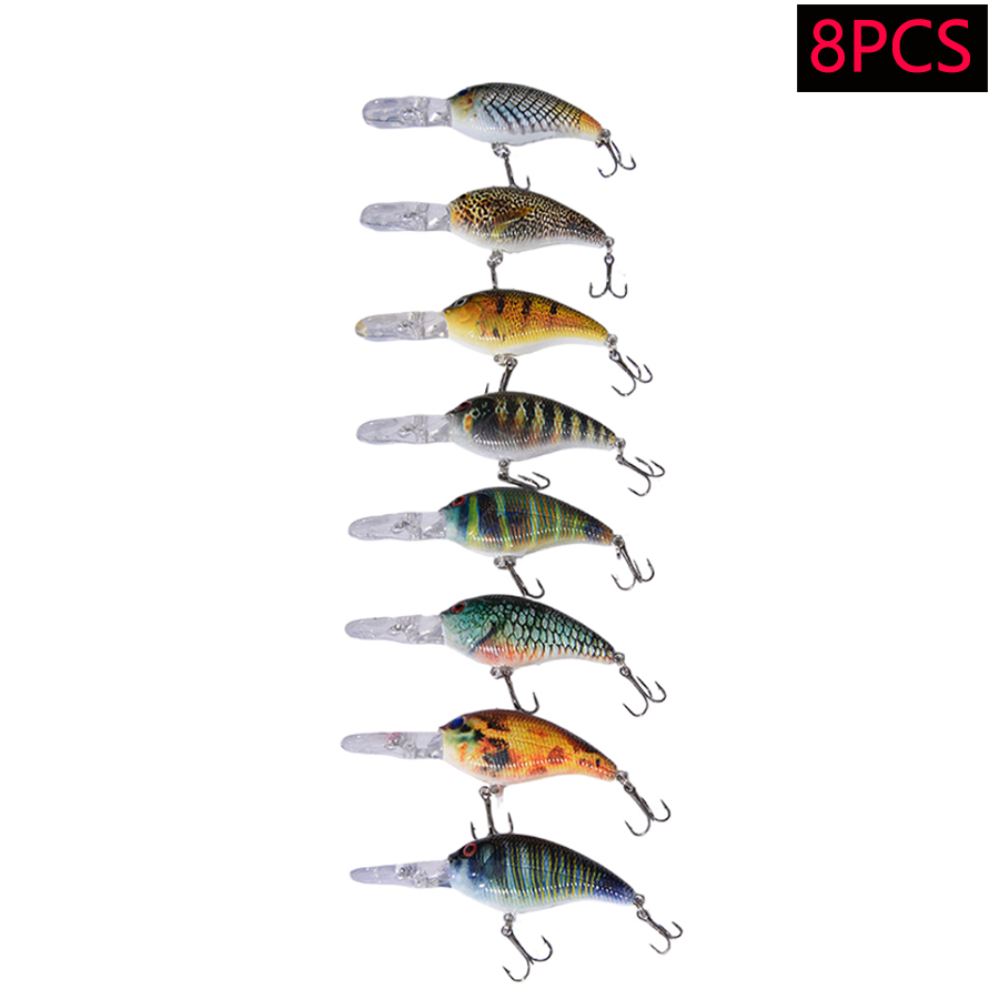 Lot de 8 leurres de pêche arti - Fishing Lure Swimbait avis et prix