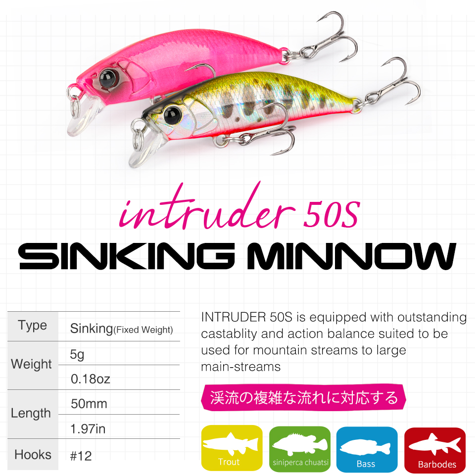 TSURINOYA 50S nouvelle couleur - Fishing Lure Swimbait avis et prix