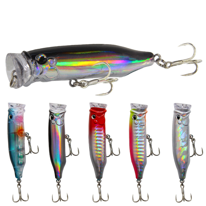 Lot de 5 leurres de pêche flot - Fishing Lure Popper avis et prix