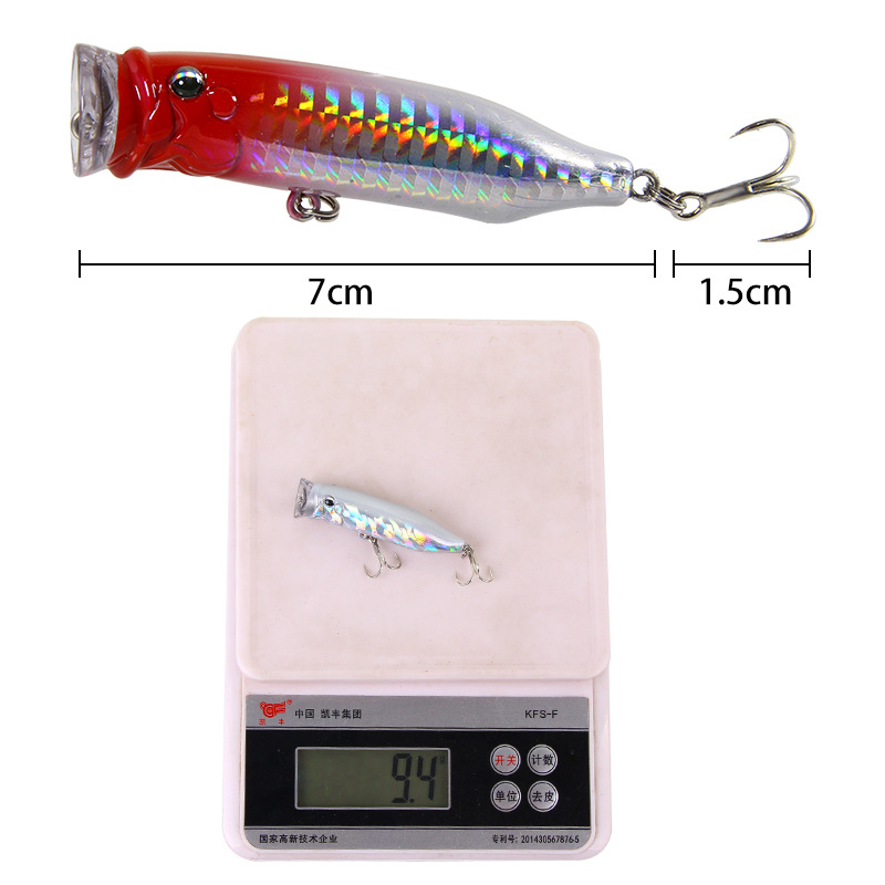 Lot de 5 leurres de pêche flot - Fishing Lure Popper avis et prix