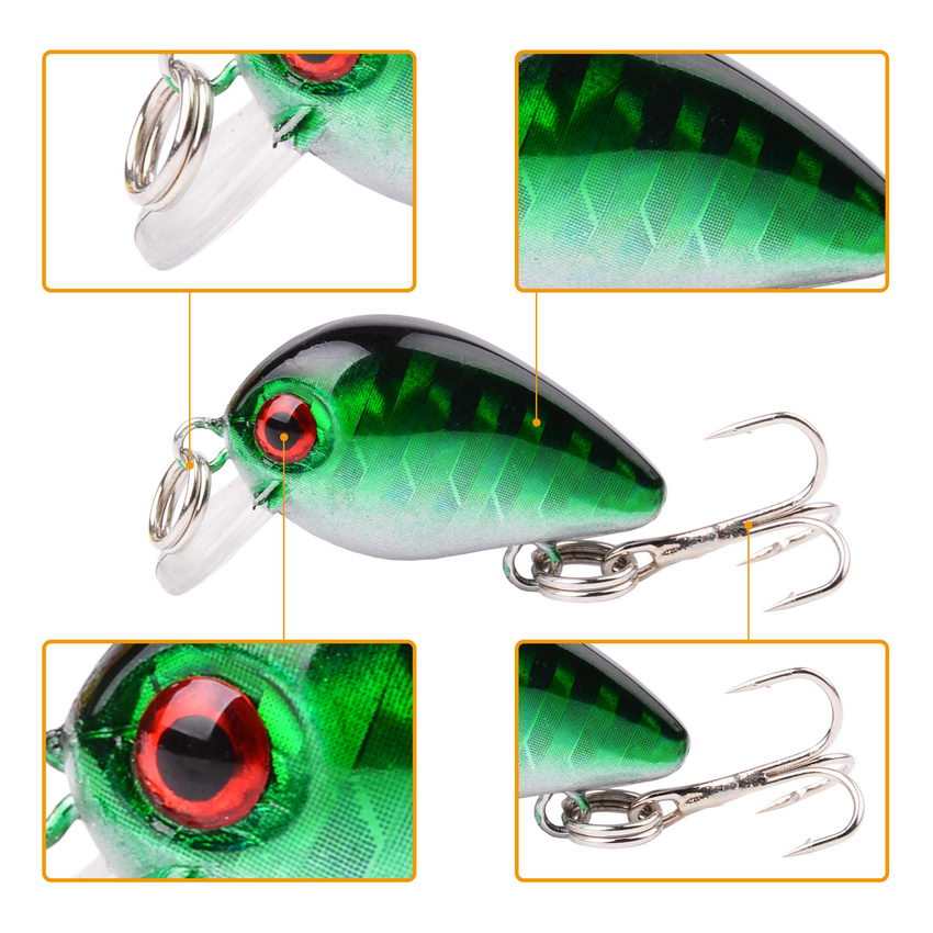 Mini leurres de pêche flottant - Fishing Lure Crankbait avis et prix